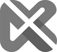 Минималистичный абстрактный логотип компании Альфинс Право в серых тонах на белом фоне